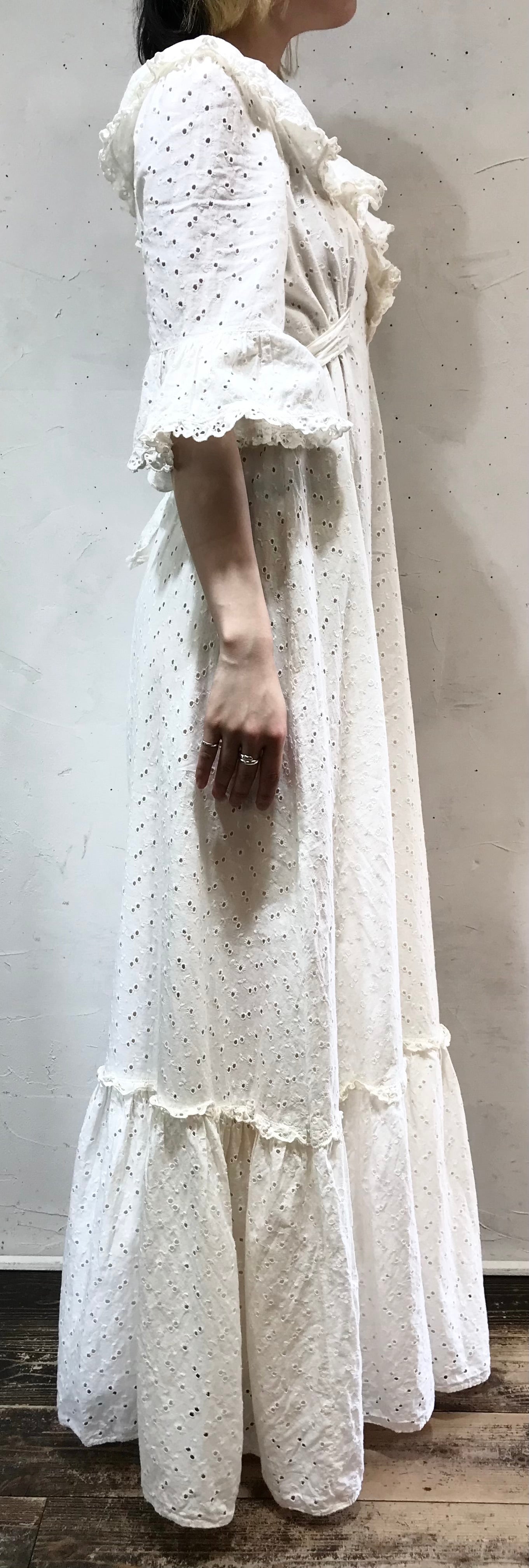 Vintage White Dress[F24377]