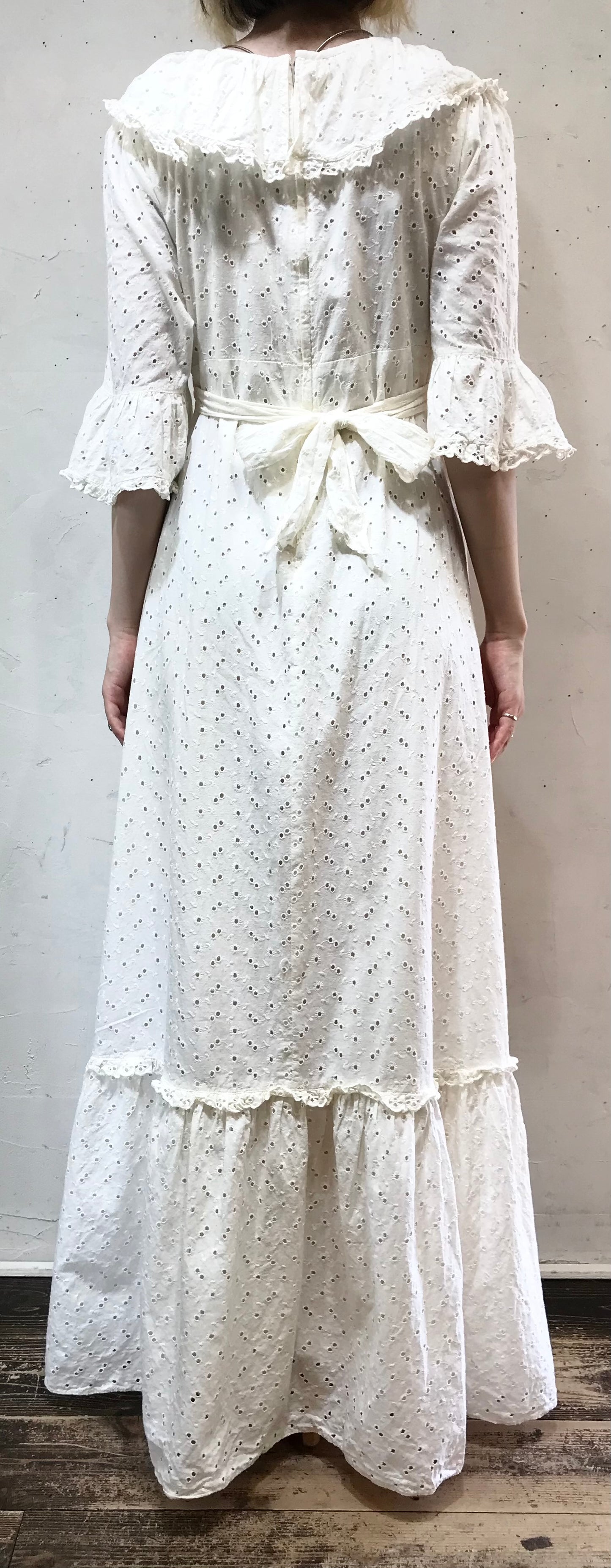 Vintage White Dress[F24377]