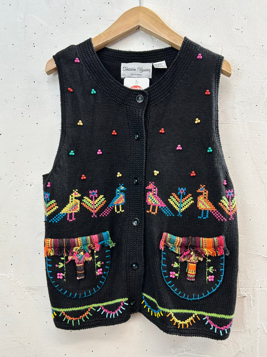 Vintage Knit Vest 〜Sharon Young〜 [L29048]