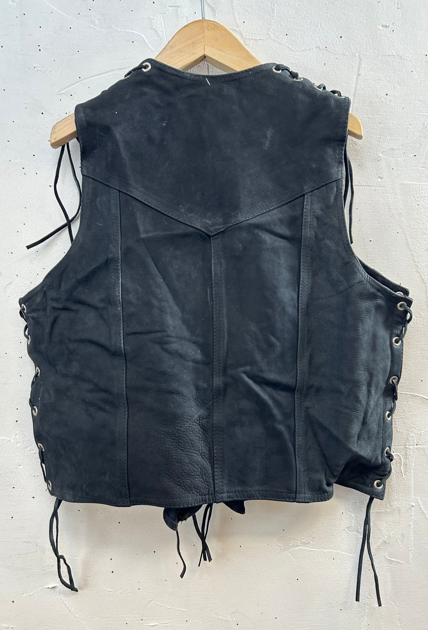 Vintage Leather Vest [H28194]