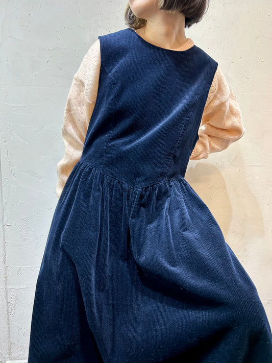 Vintage Corduroy Dress 〜Laura Ashley〜 [K25340]