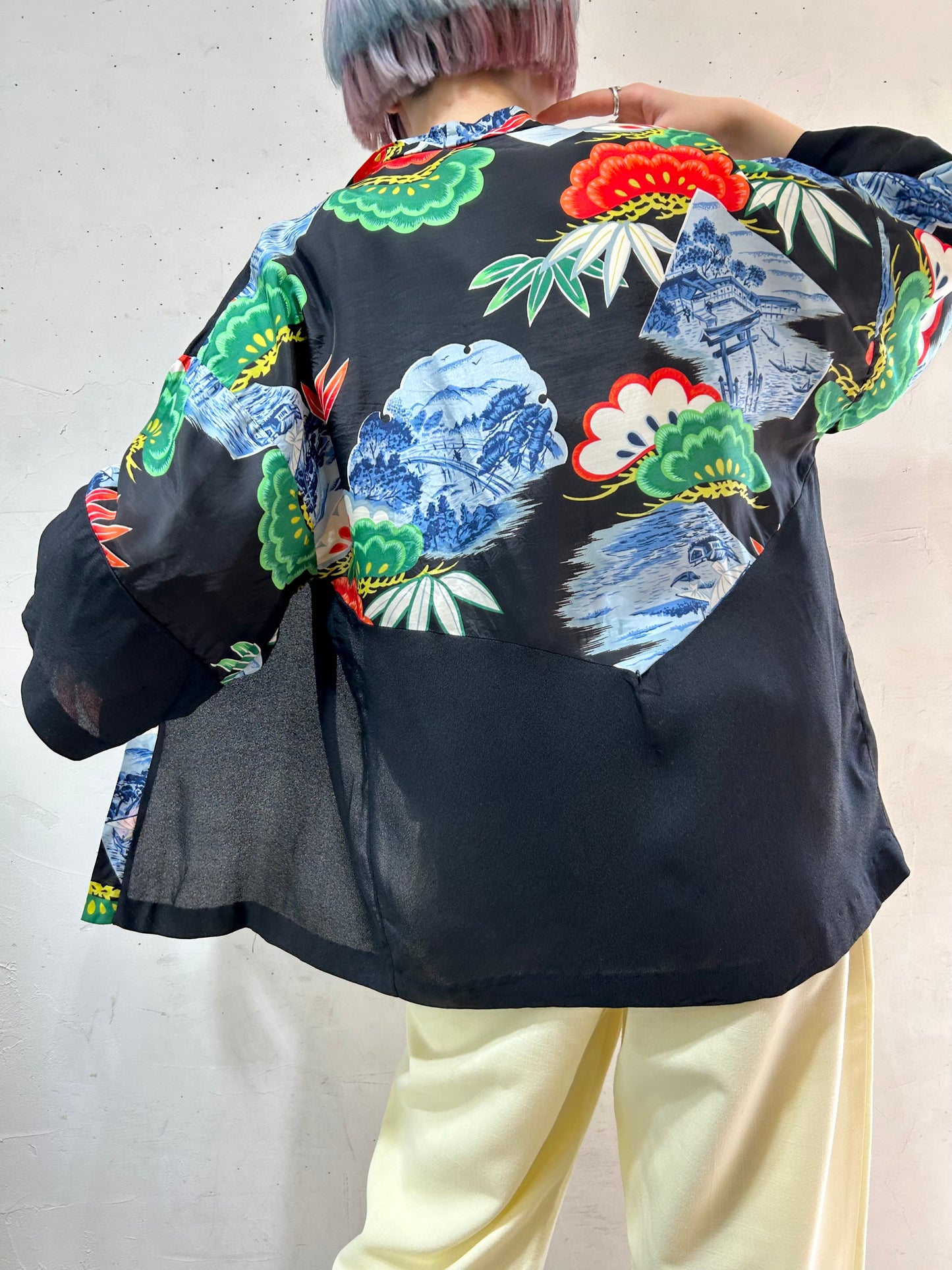 ‘80s Hawaiian Shirt Jacket [C26675]