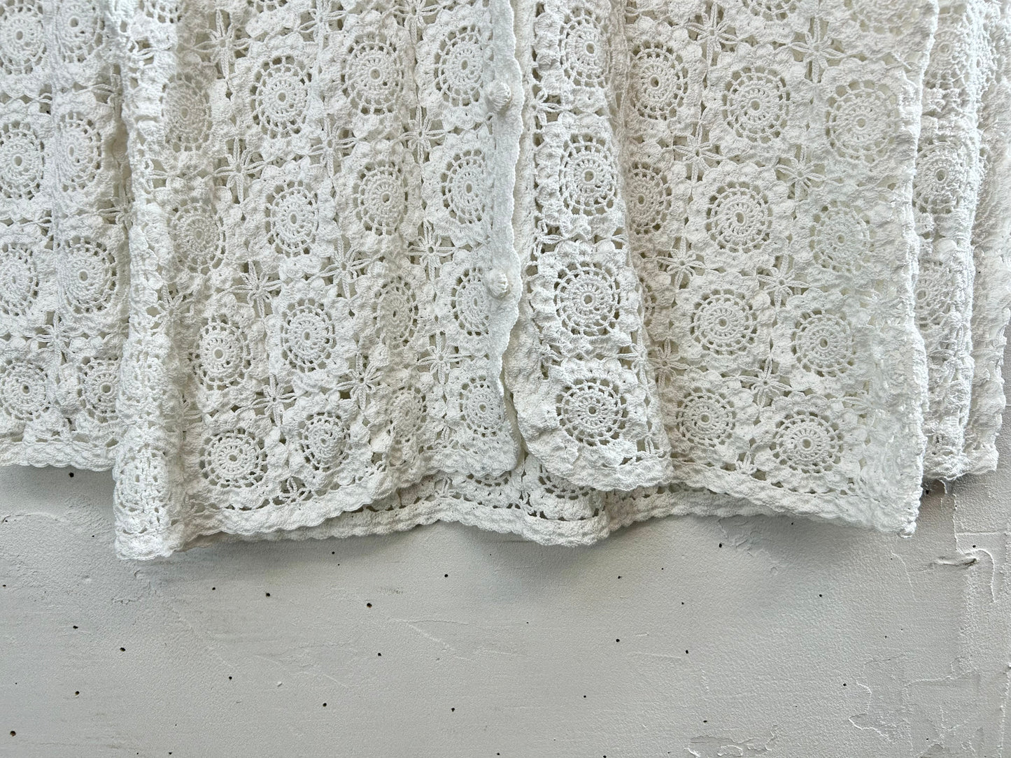 Vintage Crochet Knit Cardigan [B29496]