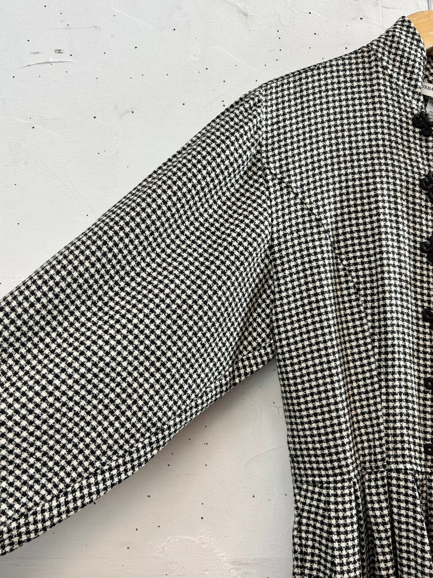 Vintage Plaid Dress MADE IN ITALY [L29054]