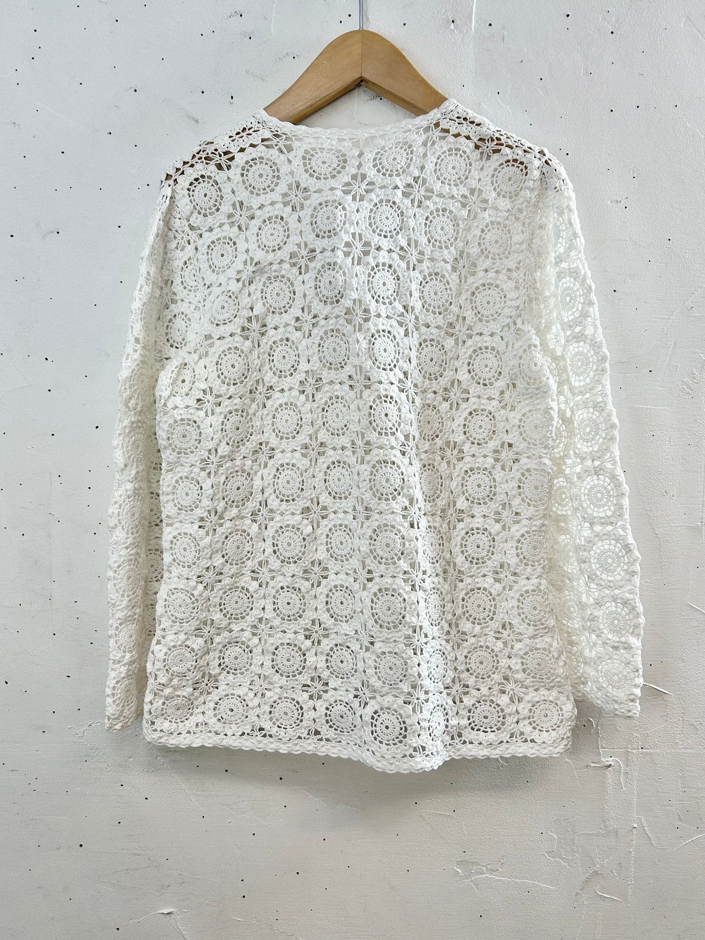 Vintage Crochet Knit Cardigan [B29496]