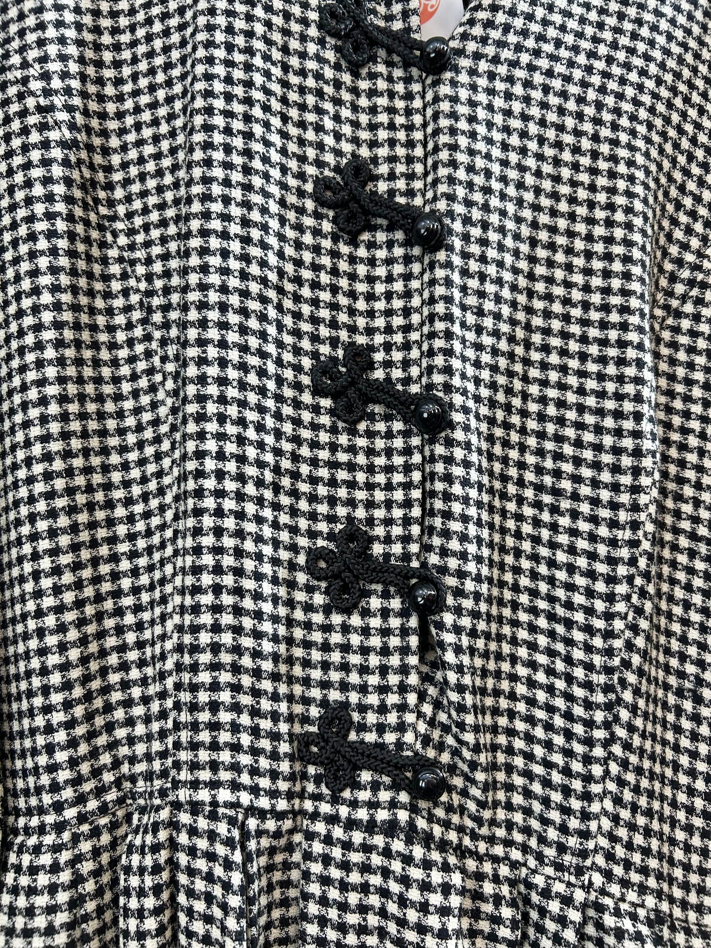 Vintage Plaid Dress MADE IN ITALY [L29054]