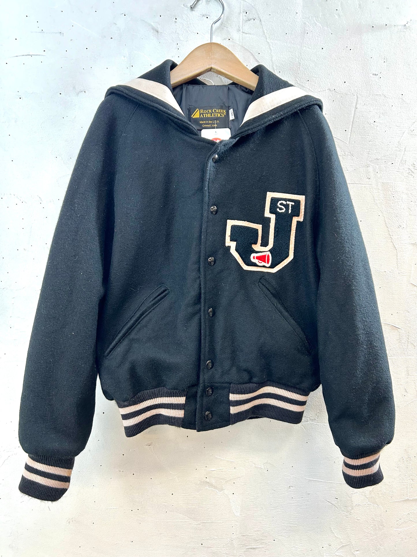 Vintage Lettered Jacket Made in the USA  [K28817]