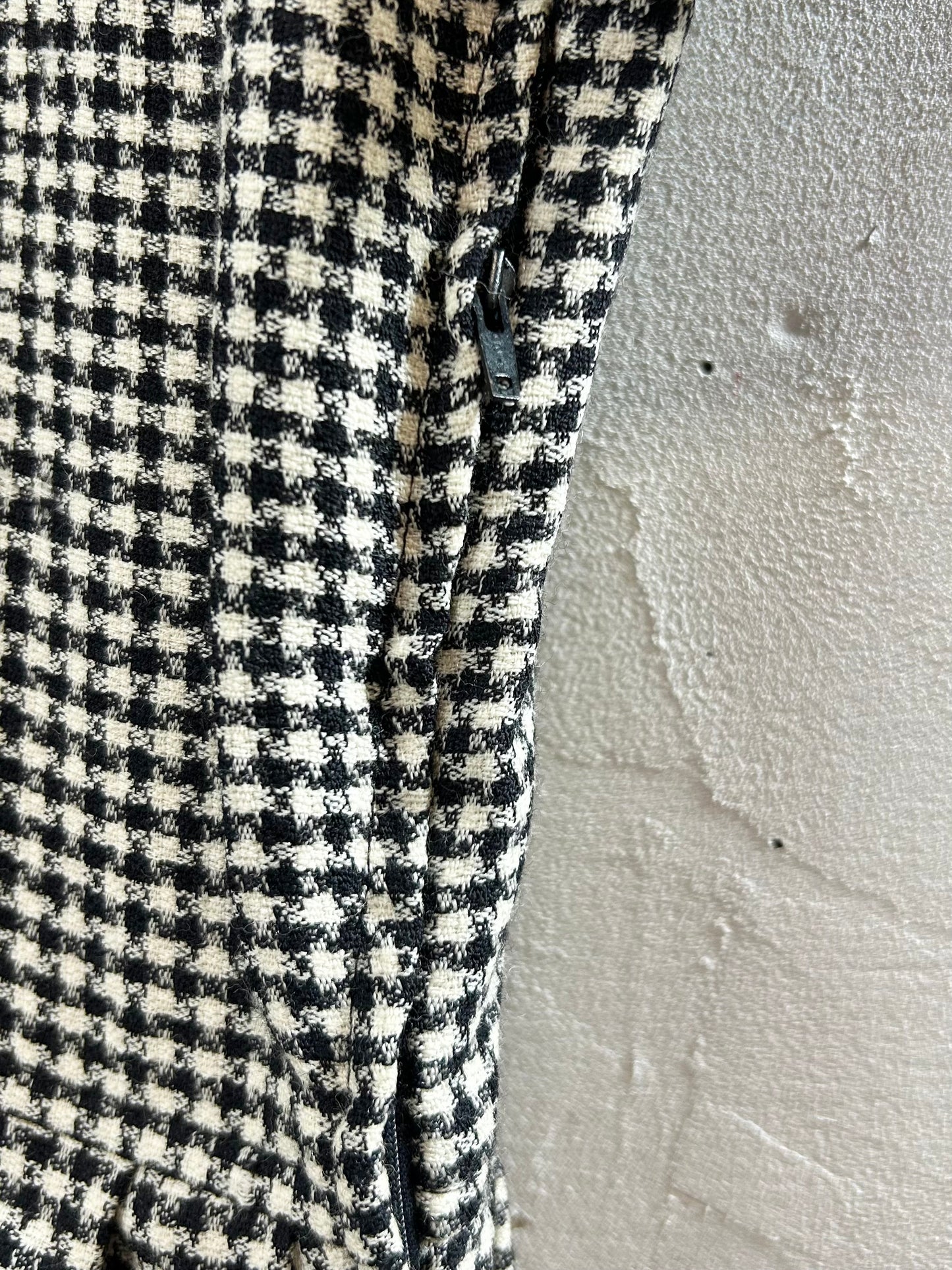 Vintage Plaid Dress MADE IN ITALY [L29054]