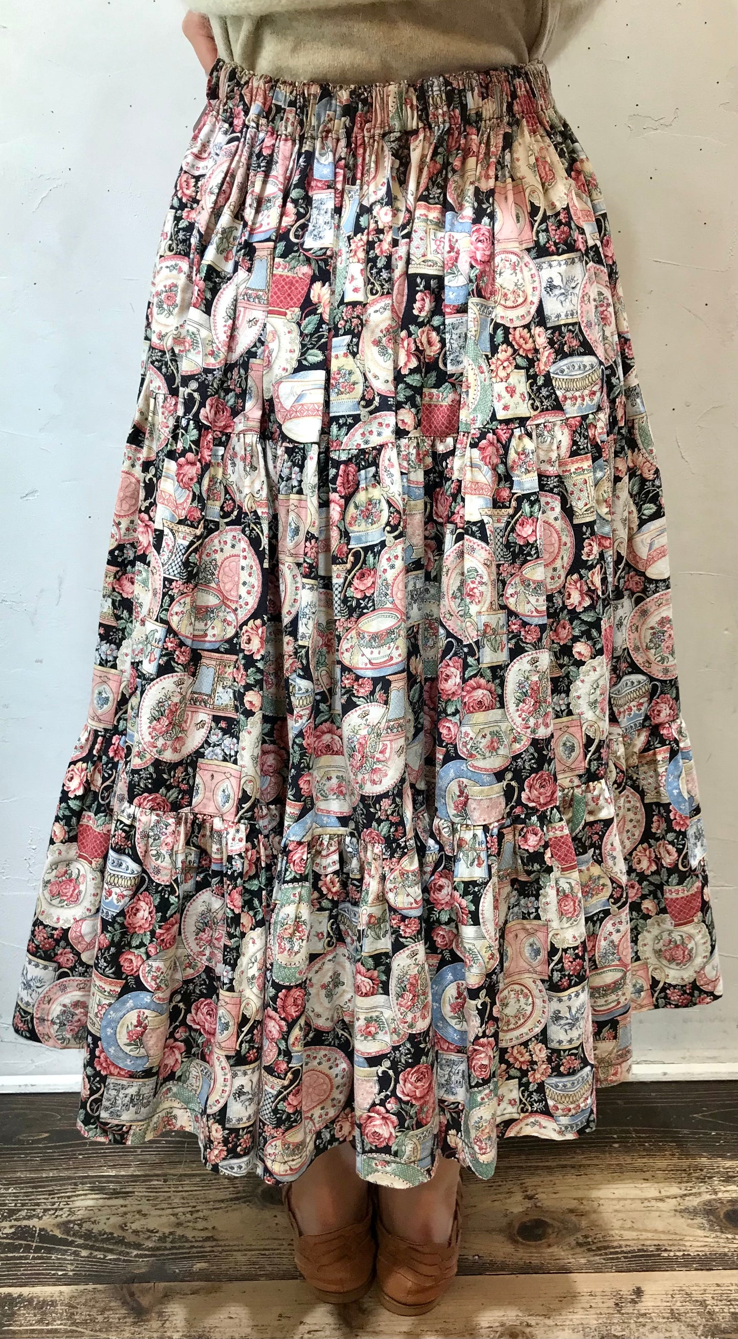 Vintage Tiered Skirt[K25516]