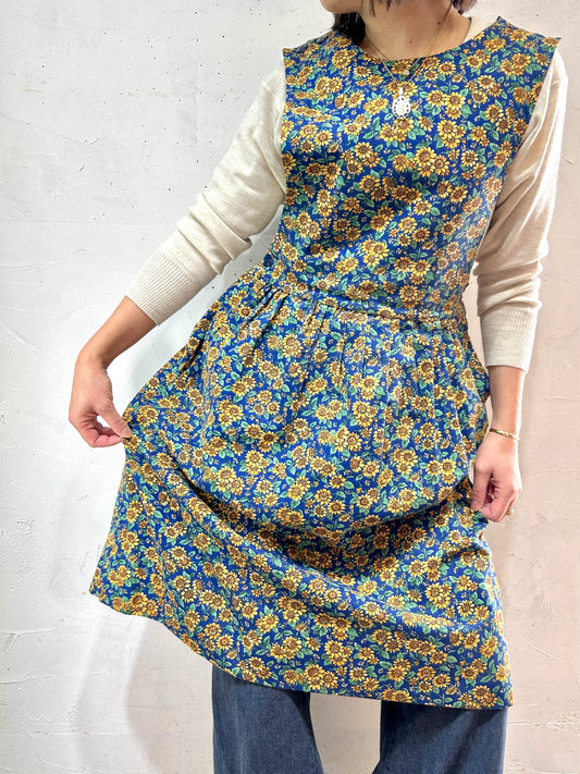 Vintage Sun Flower Over Dress [B26351]