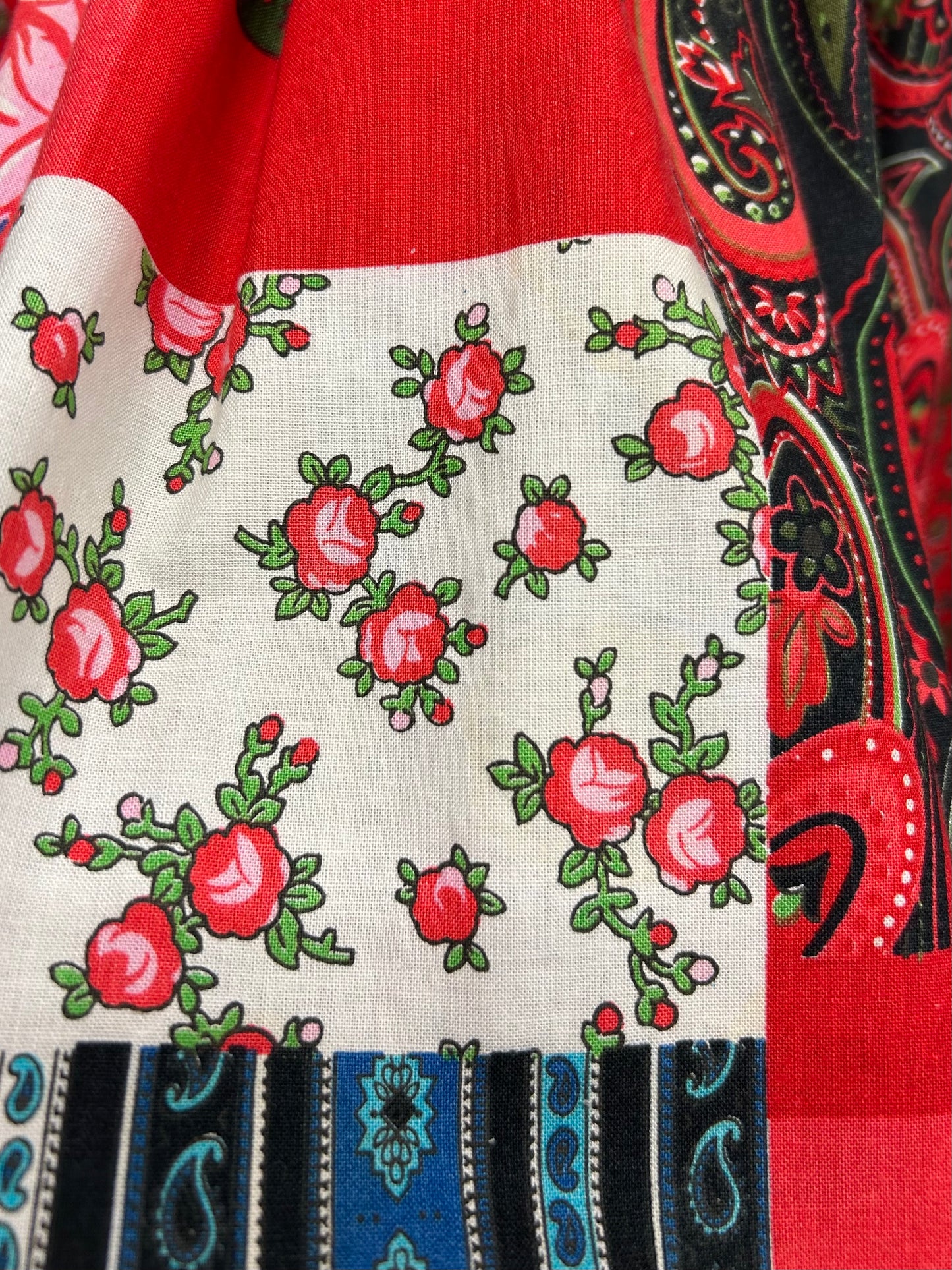 Vintage Patchwork Pattern Skirt [E30123]
