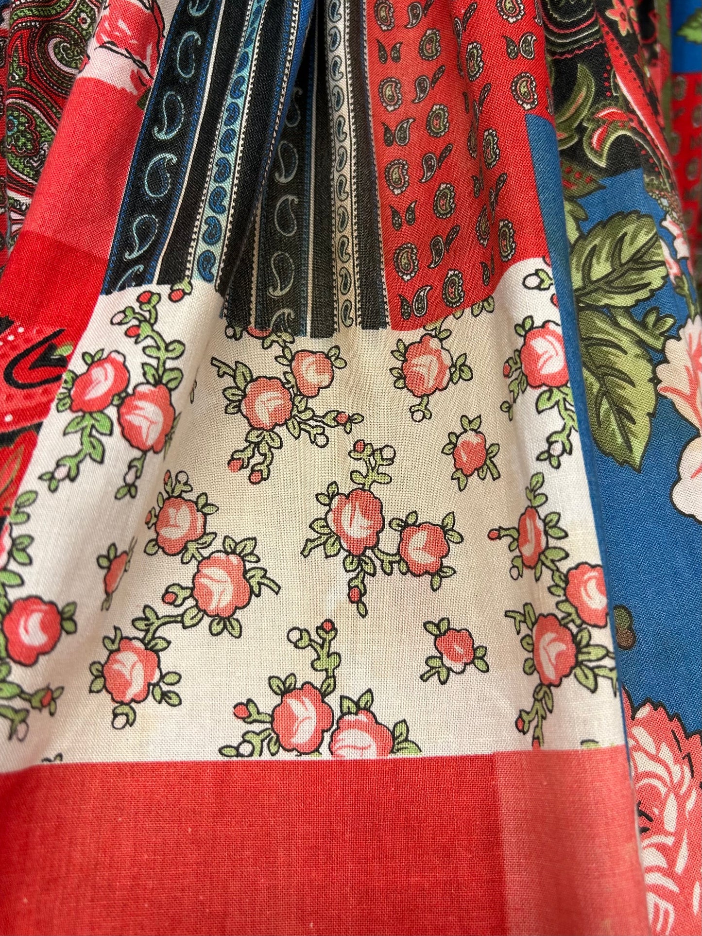 Vintage Patchwork Pattern Skirt [E30123]