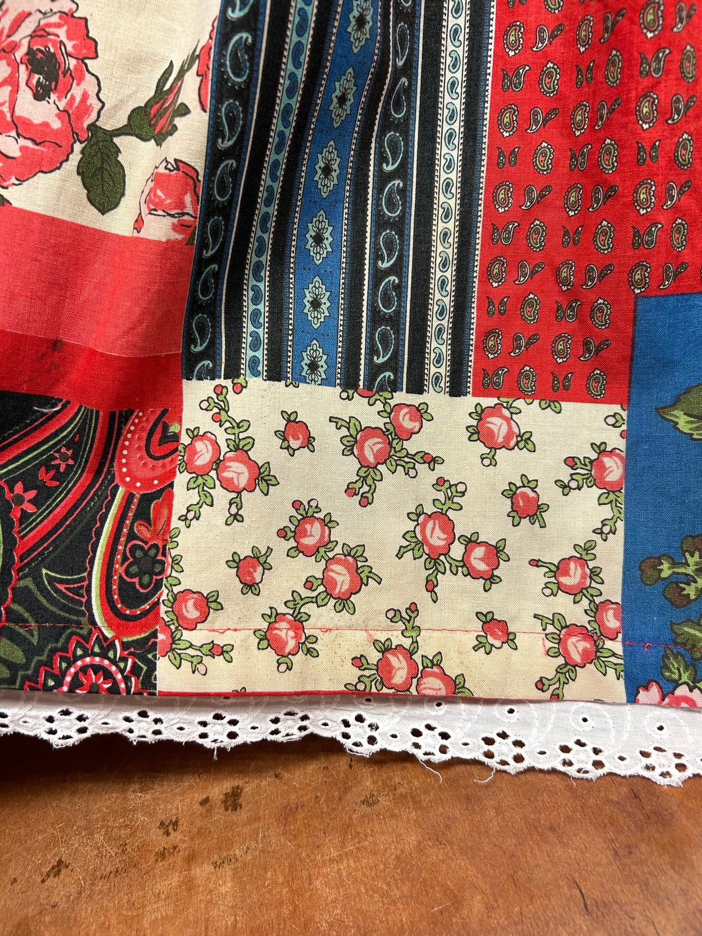 Vintage Patchwork Pattern Skirt [E30123]