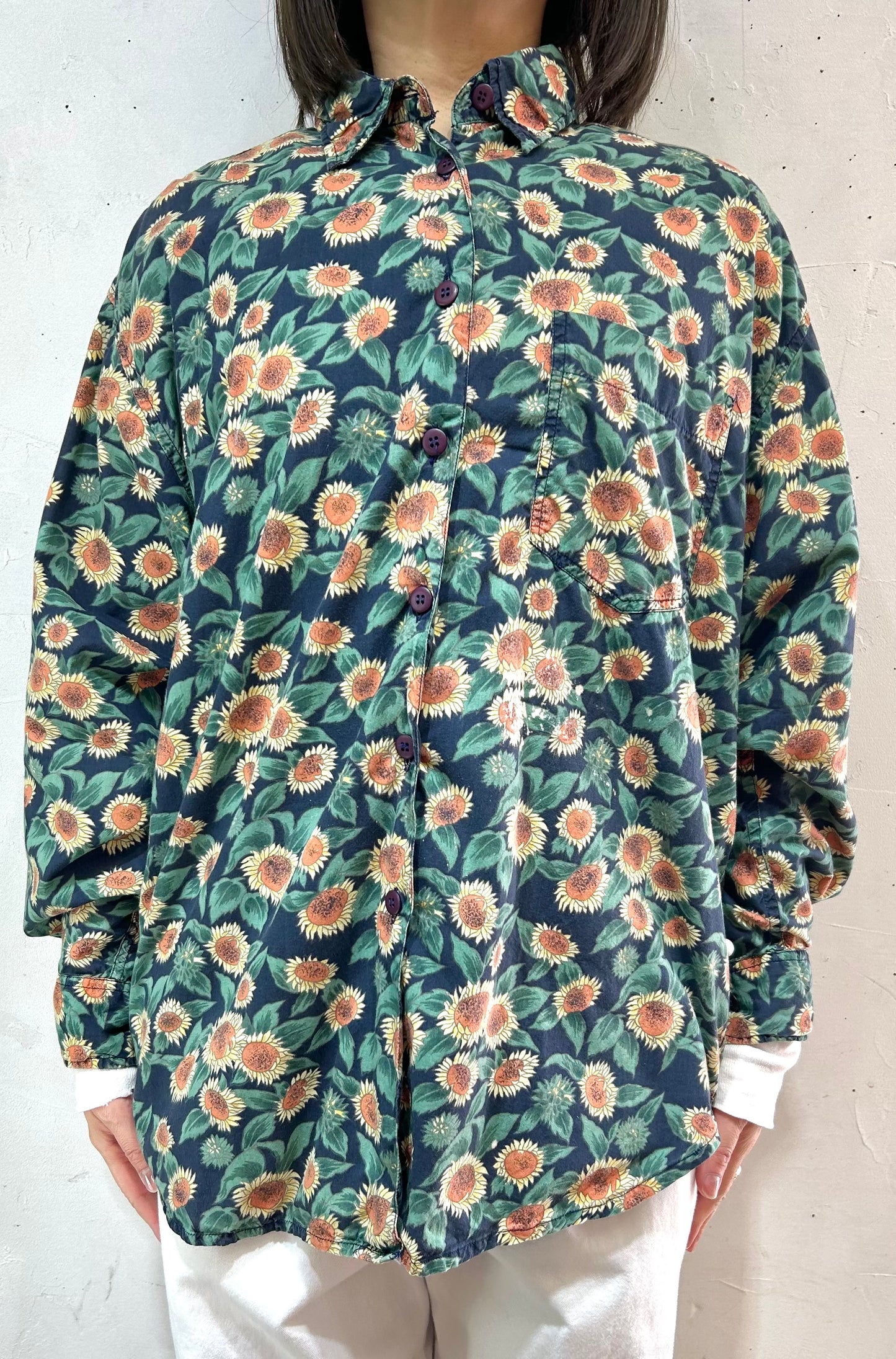 Vintage Sun Flower Shirt [B26349]