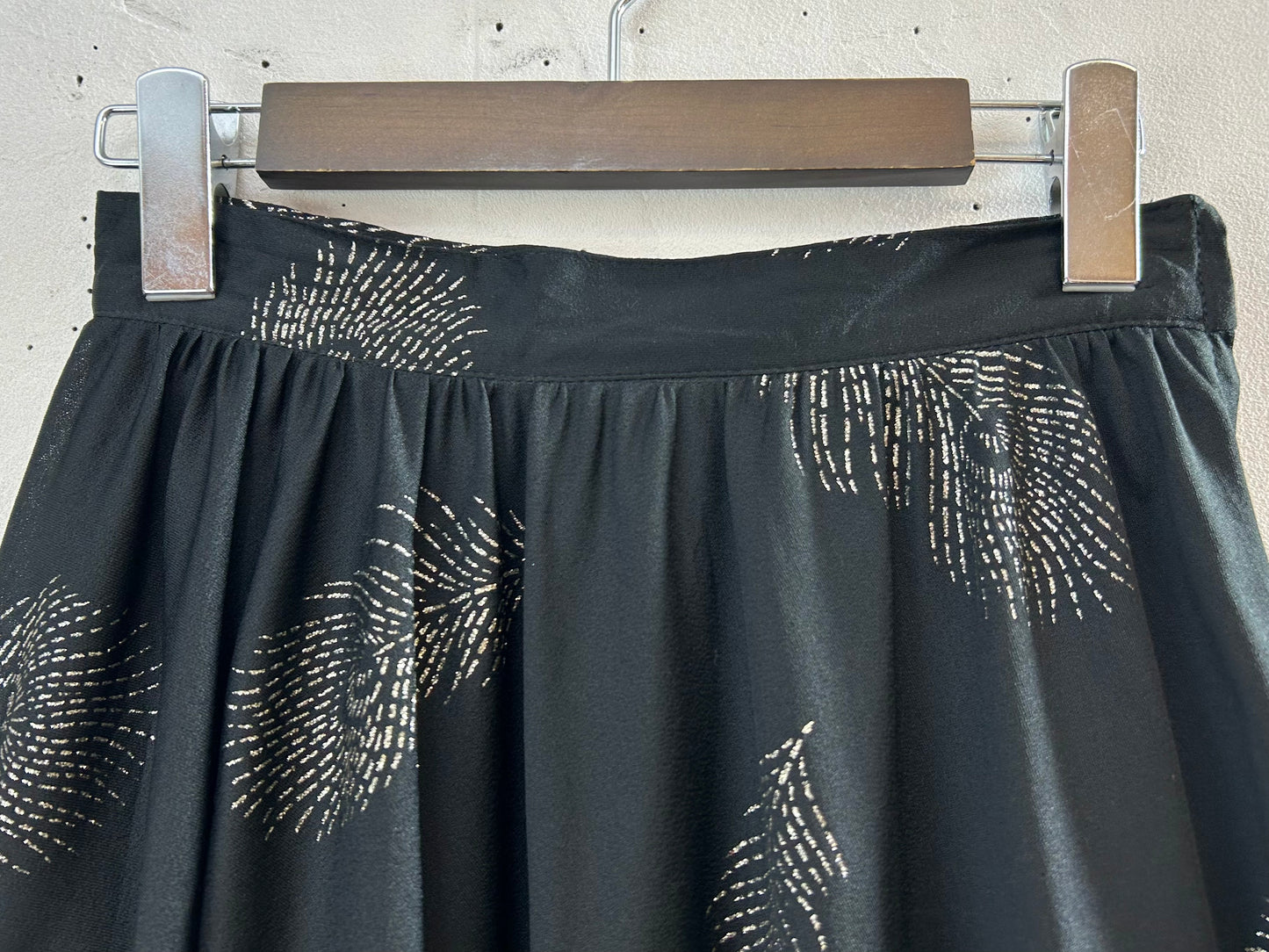Vintage Feather Print Skirt [E30132]