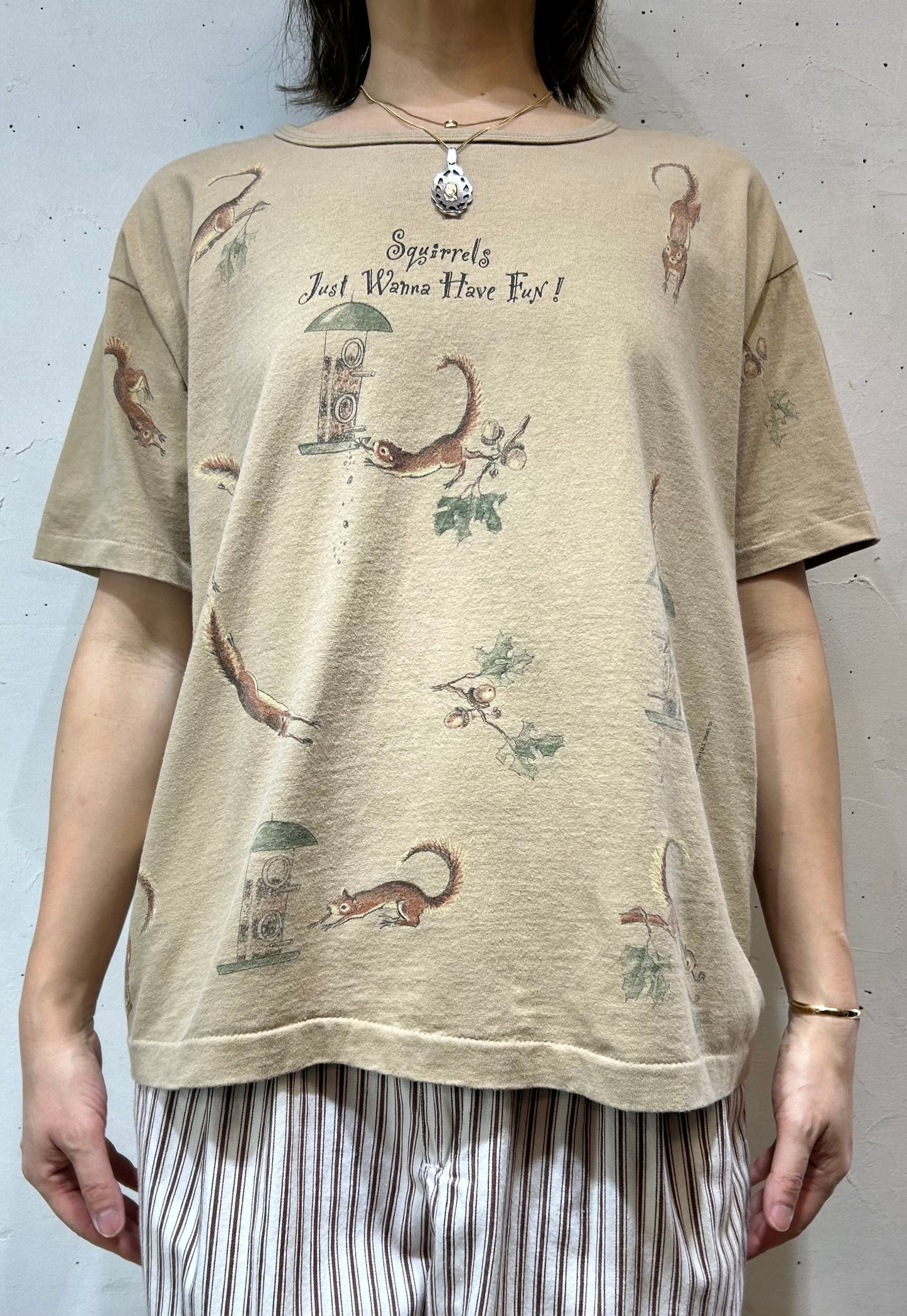 ’90s Vintage Full Print T-Shirt 〜rel.e.vant products〜 [E27080]