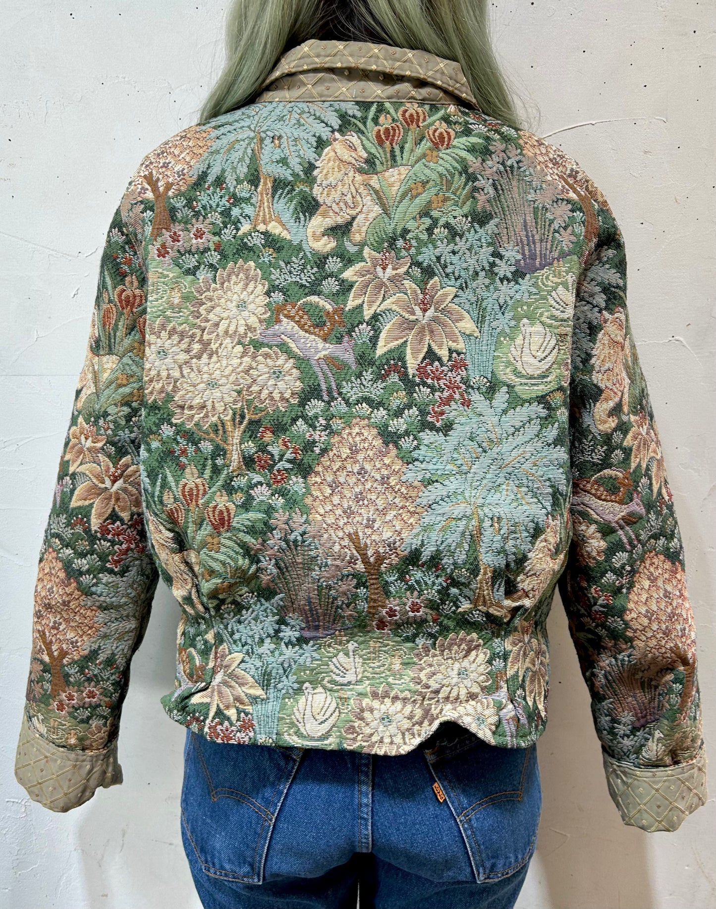 Special Vintage Handmade Gobelin Jacket [B26154]