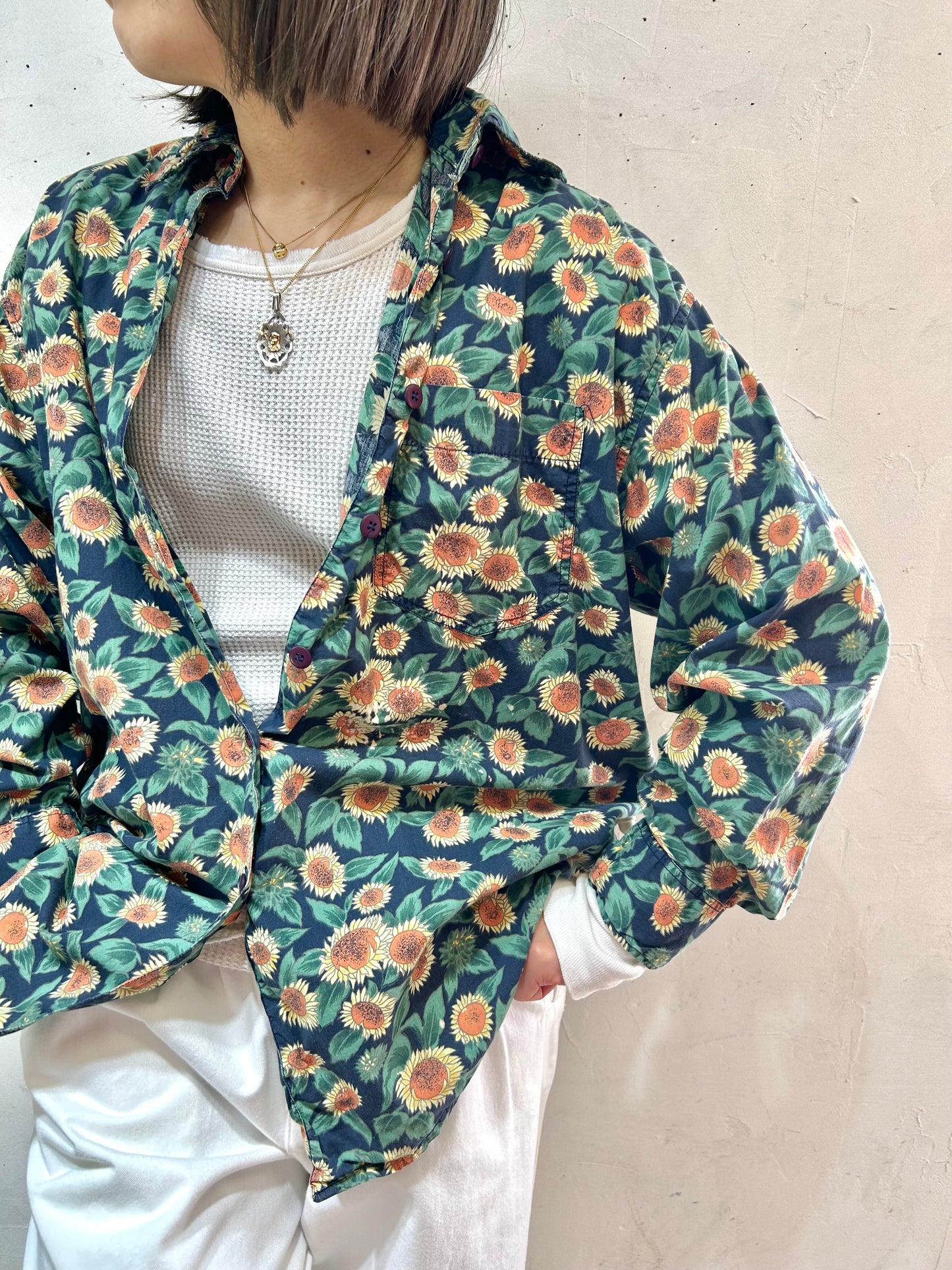 Vintage Sun Flower Shirt [B26349]