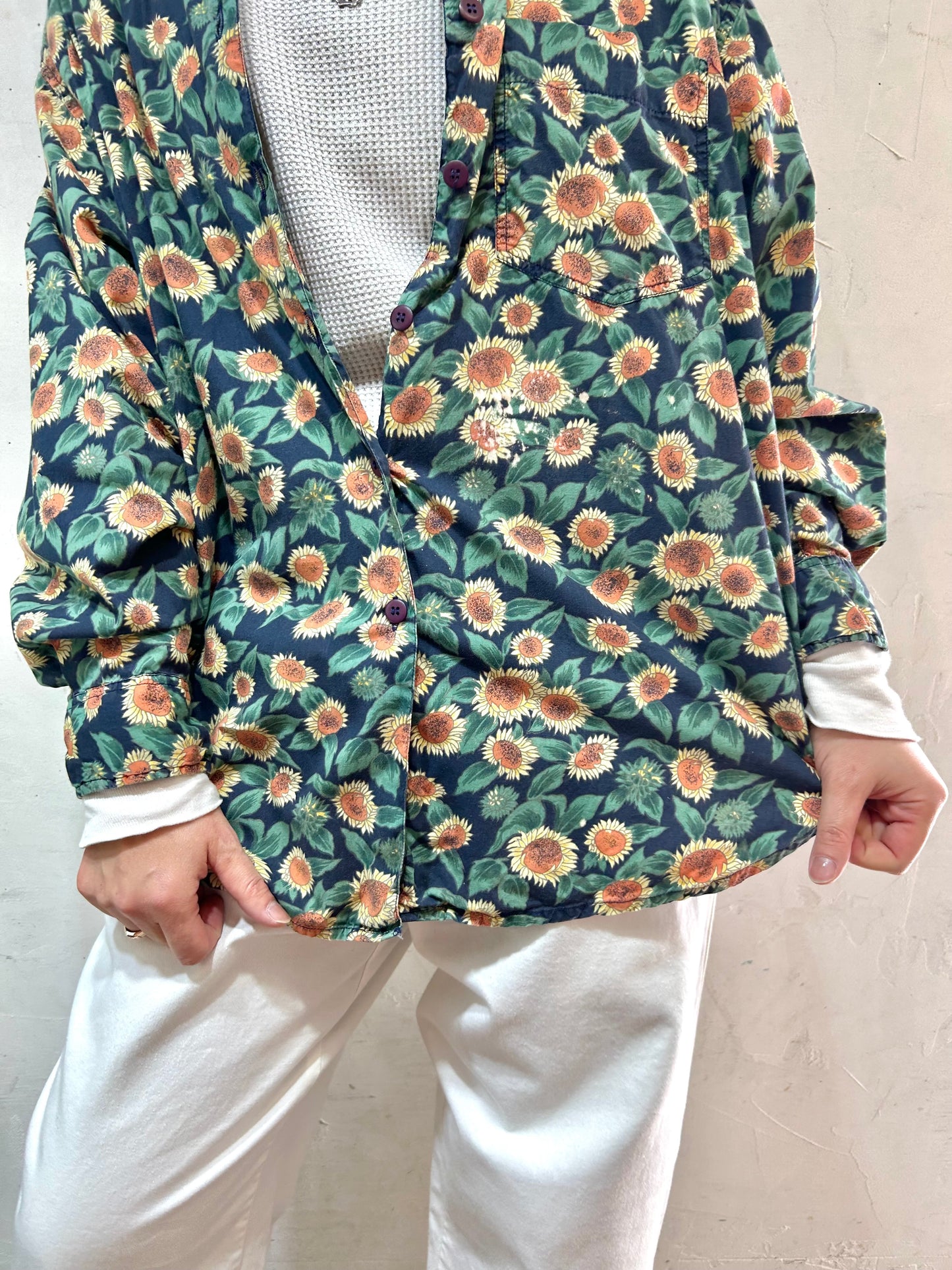 Vintage Sun Flower Shirt [B26349]