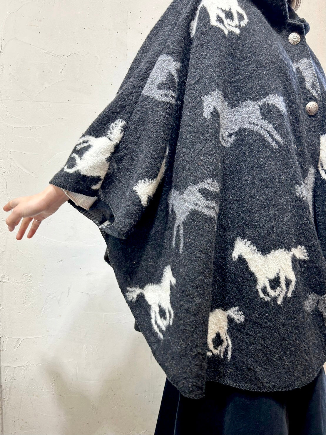 Vintage Poncho MADE IN USA〜BEARRIDGE〜 [L25684]