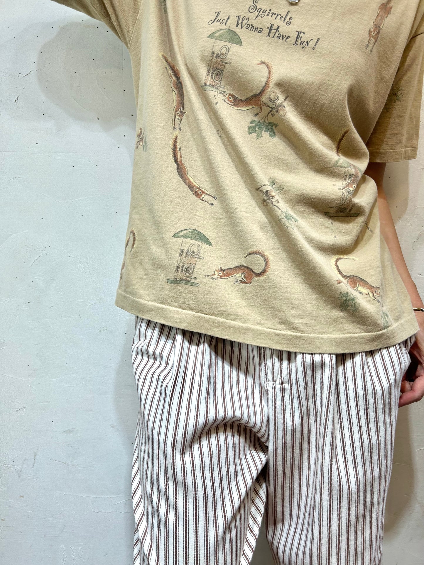 ’90s Vintage Full Print T-Shirt 〜rel.e.vant products〜 [E27080]