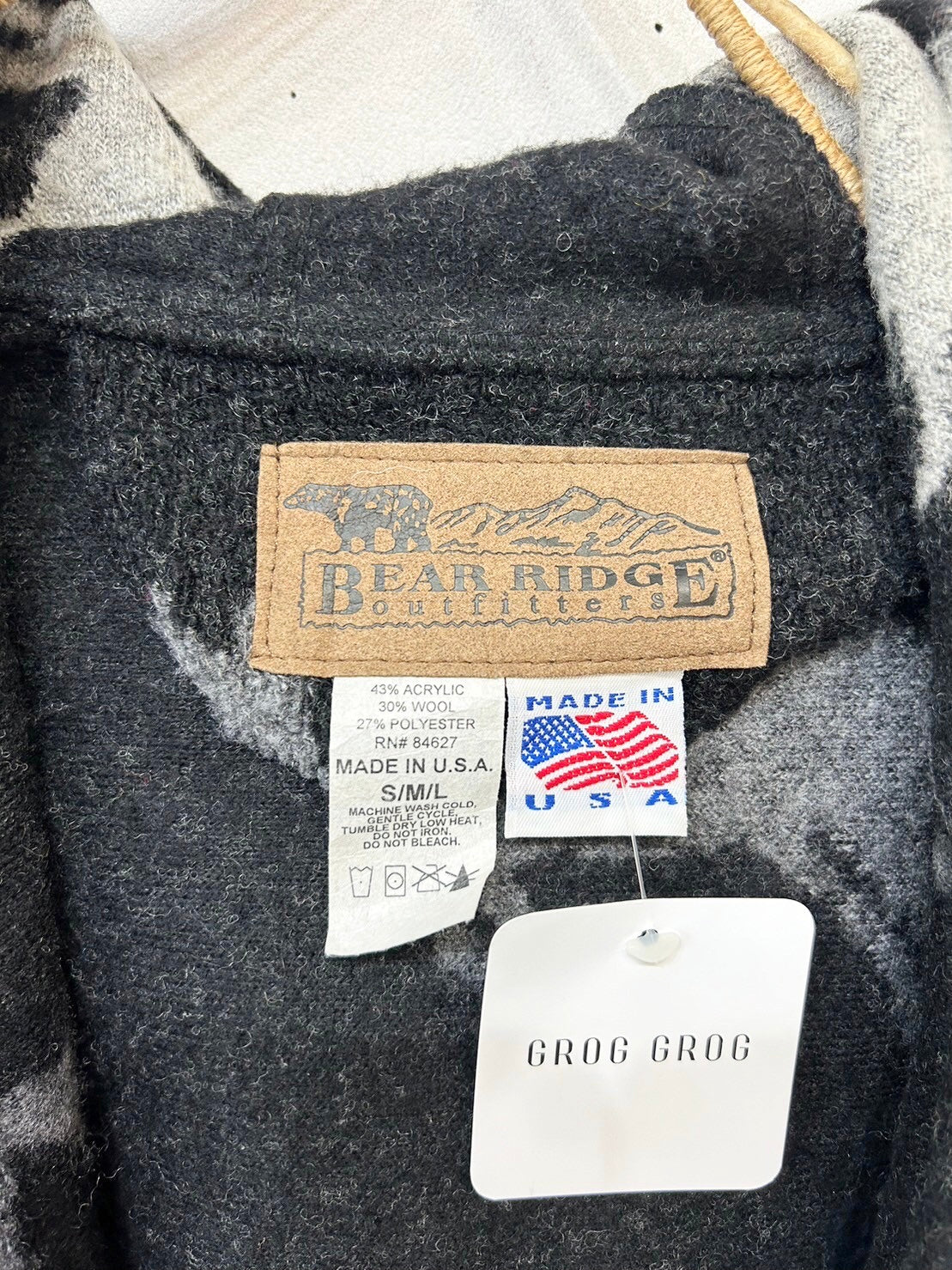 Vintage Poncho MADE IN USA〜BEARRIDGE〜 [L25684]