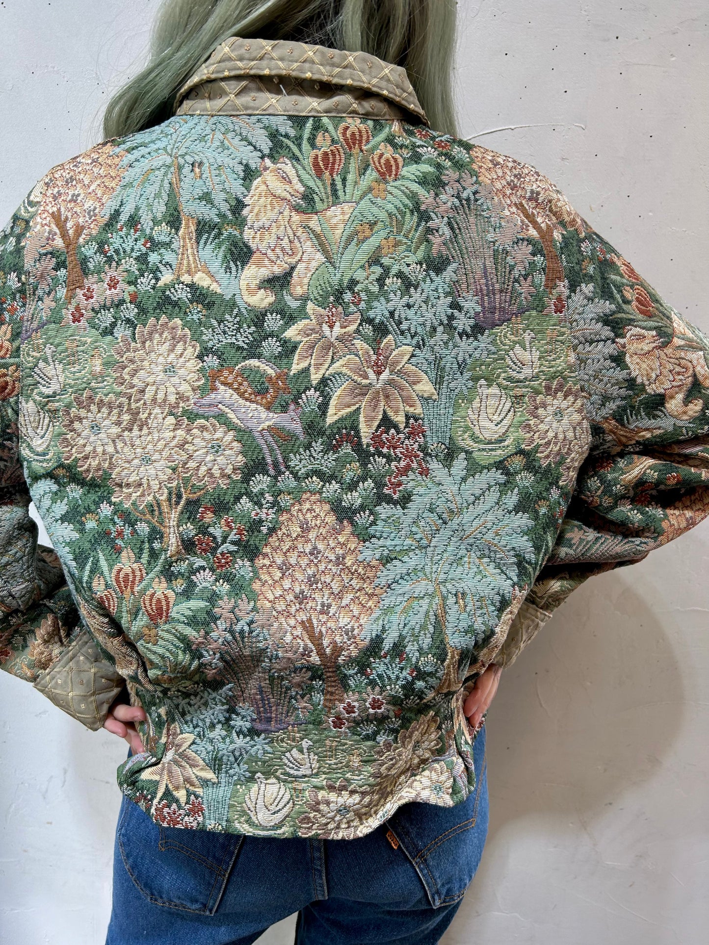 Special Vintage Handmade Gobelin Jacket [B26154]
