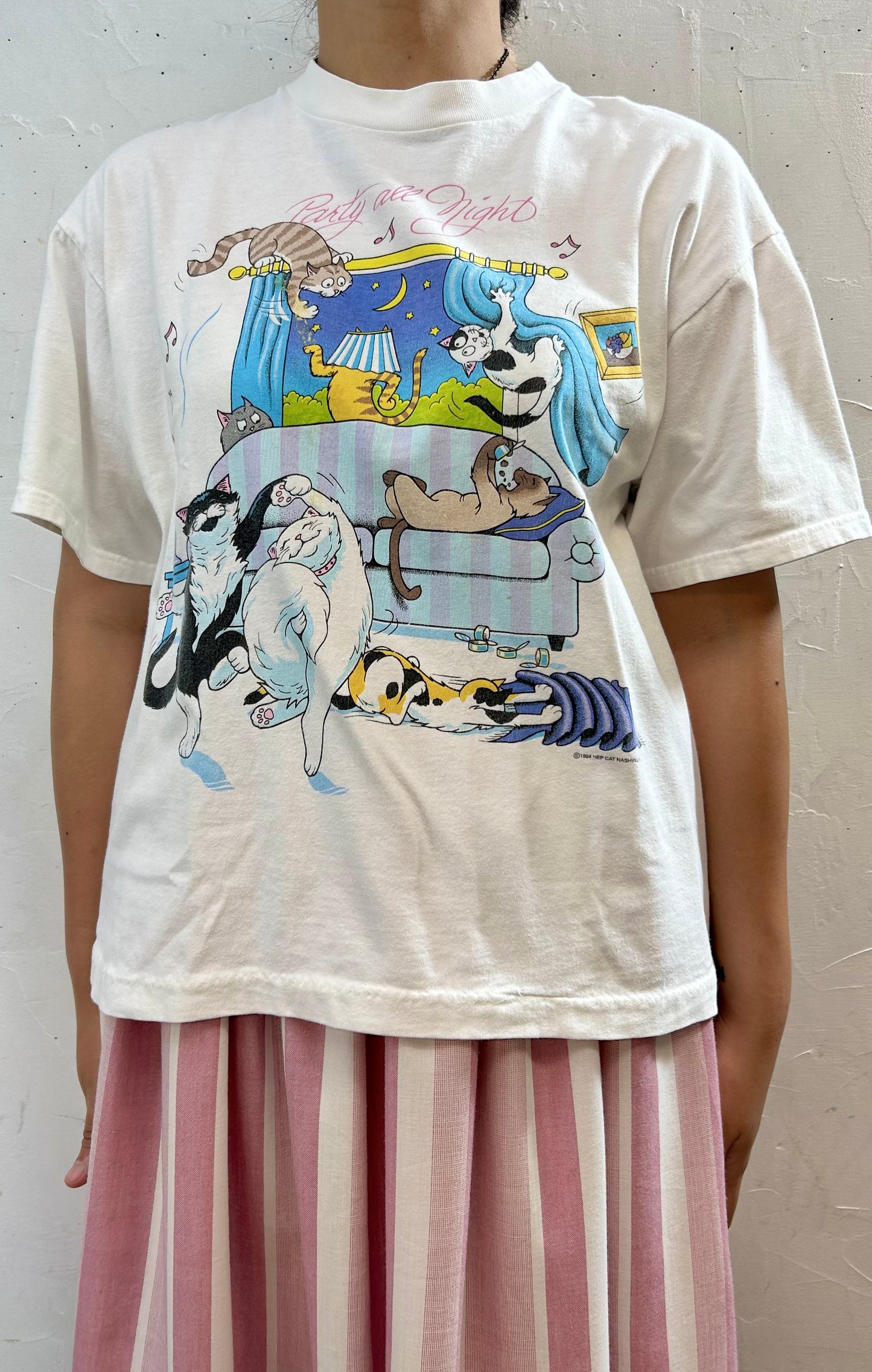 ’90s Vintage T-Shirt 〜Hep Cat Nashville Tn〜 [G28001]