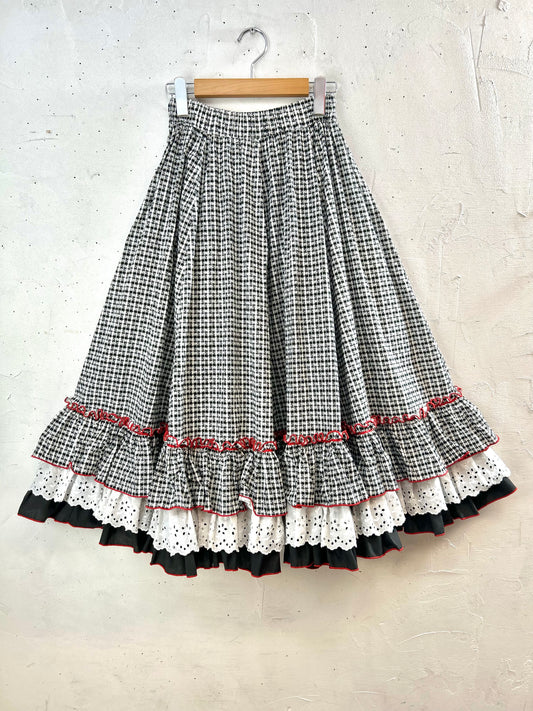 Vintage Tiered Skirt [D29933]