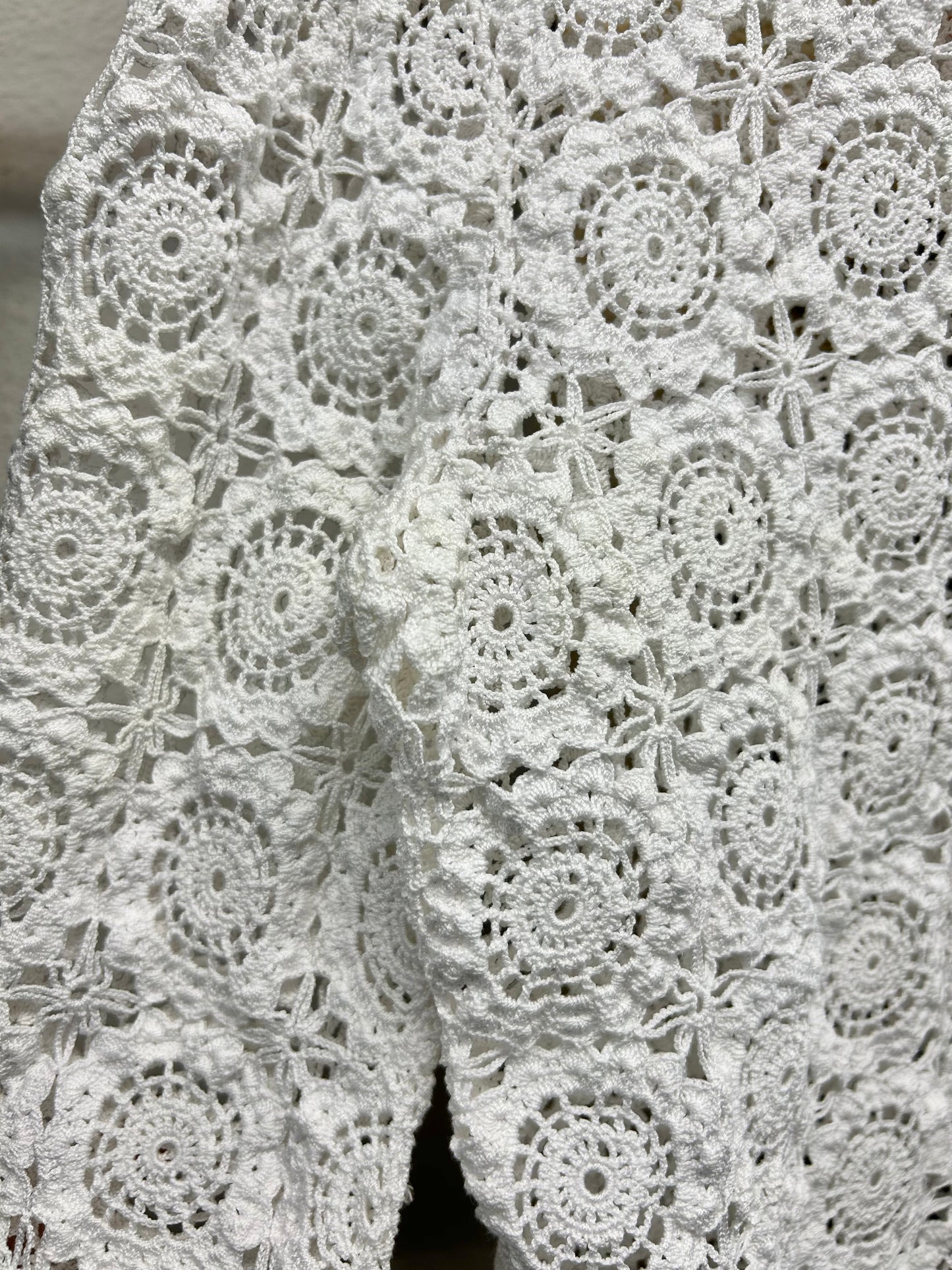 Vintage Crochet Knit Cardigan [B29496]