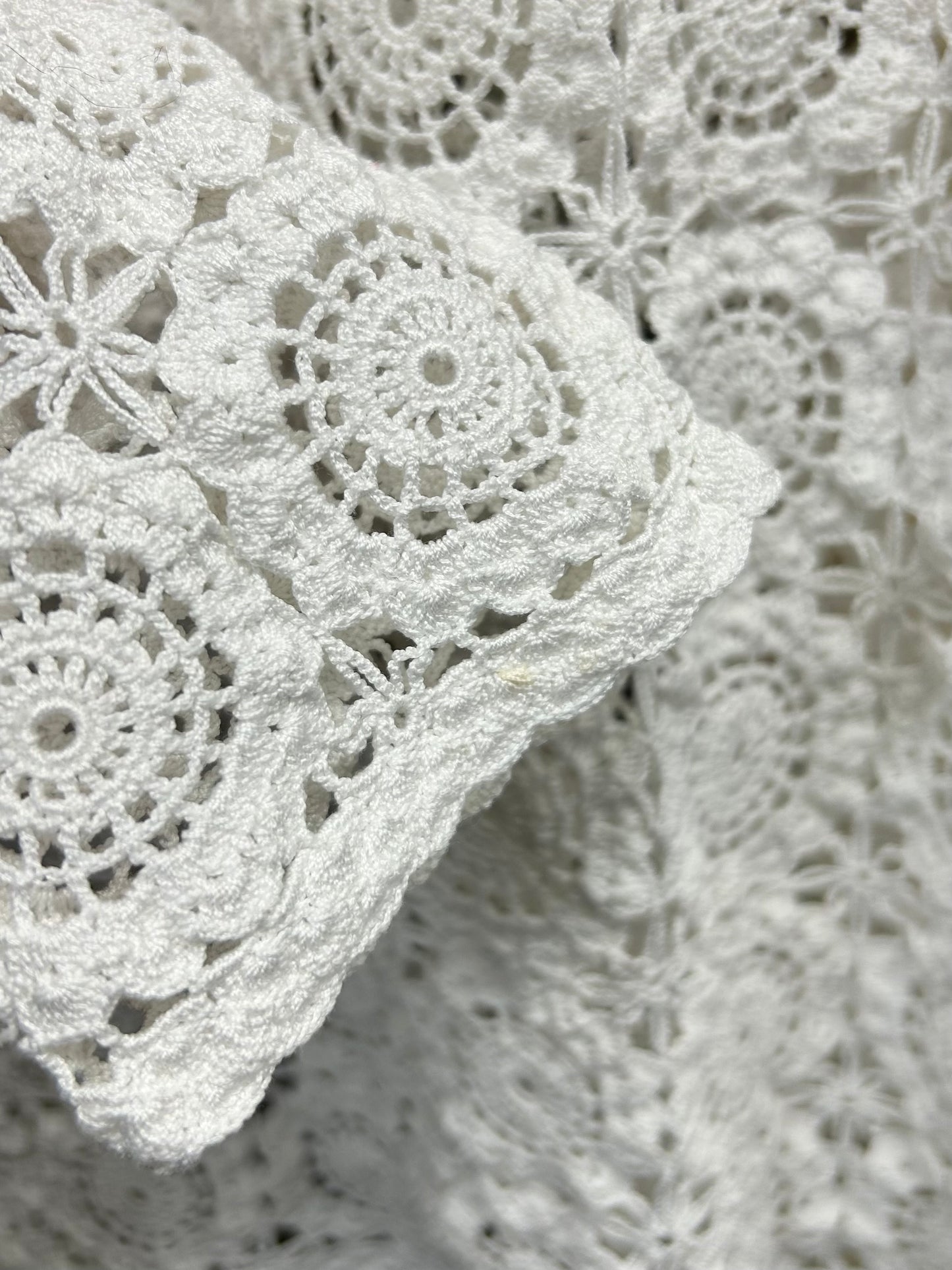 Vintage Crochet Knit Cardigan [B29496]