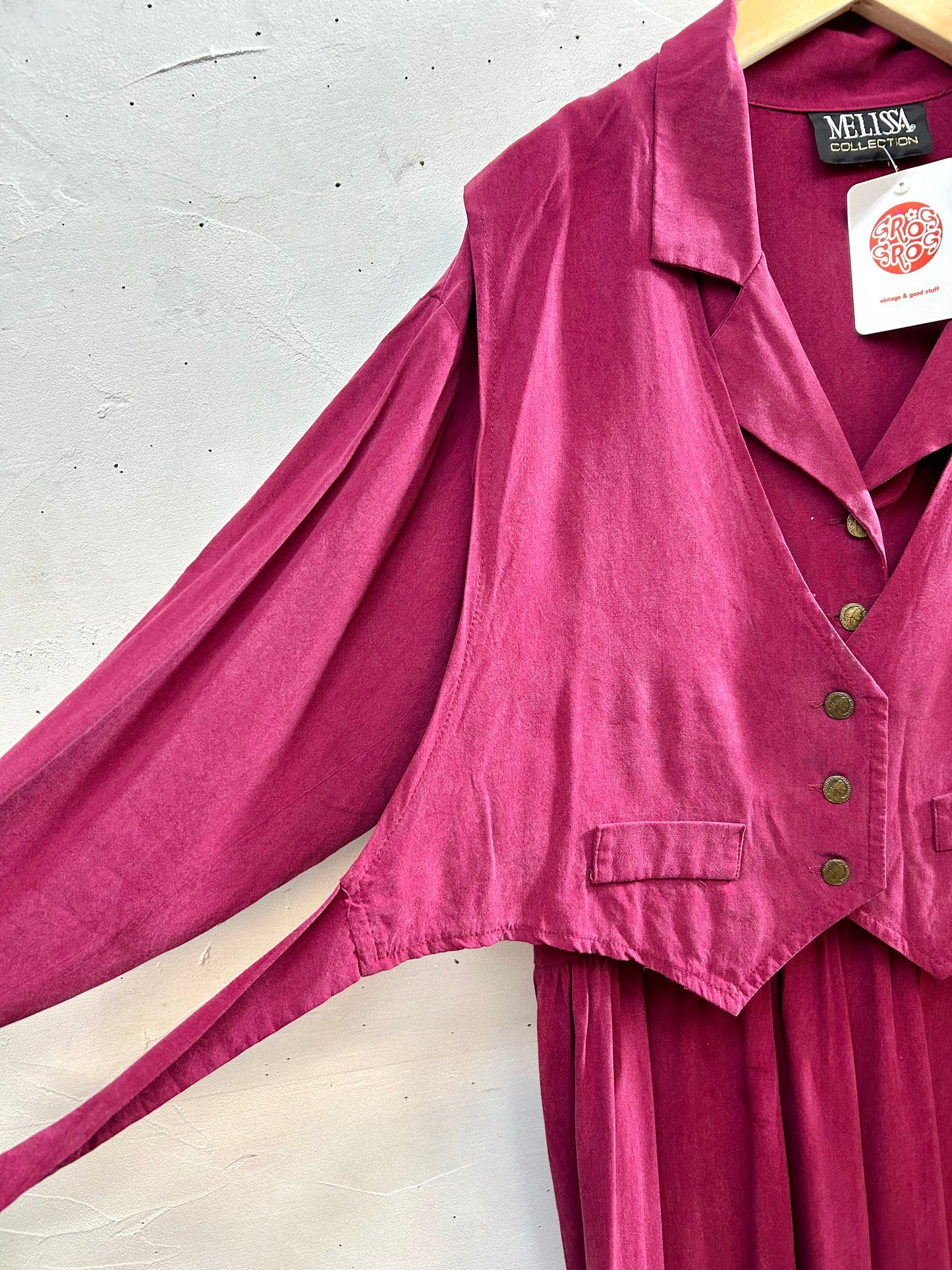 Vintage Layered Style Dress  [K28821]