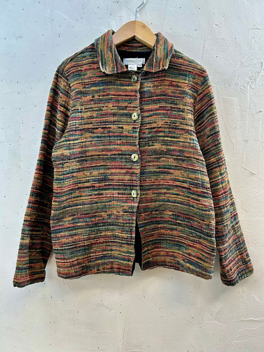 Vintage Rug Jacket MADE IN USA [I28391]