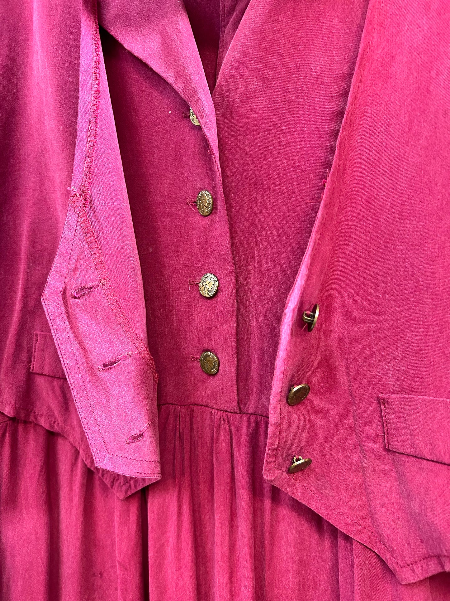 Vintage Layered Style Dress  [K28821]