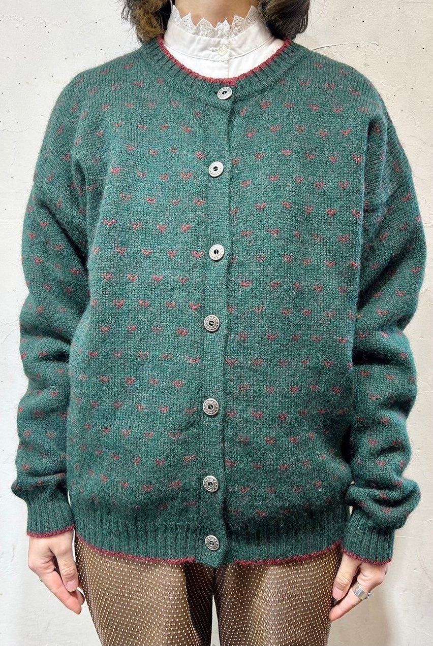 Vintage Hand Knit Cardigan 〜Wool Rich〜 [L25680]