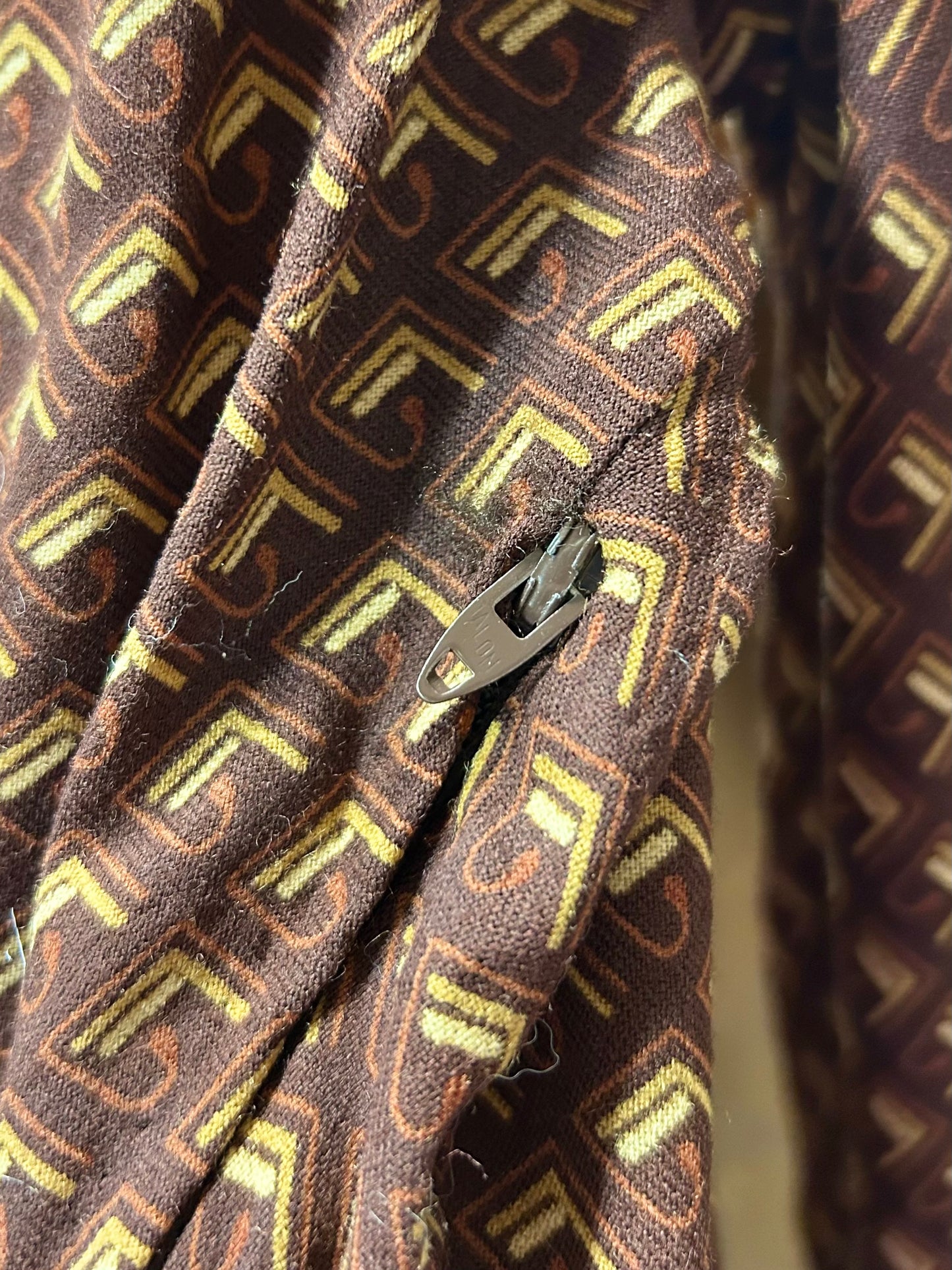 Vintage Open Collar Dress  MADE IN ITALY [L29053]