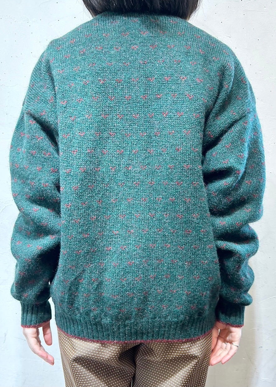 Vintage Hand Knit Cardigan 〜Wool Rich〜 [L25680]