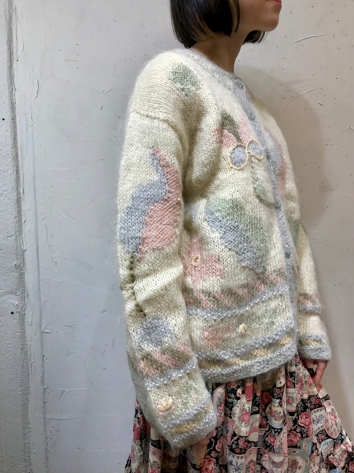 Vintage Hand Knit Cardigan〜LIZ Claiborne〜 [K25521]