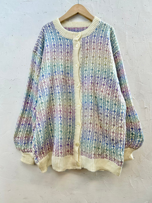 Vintage Knit Cardigan [J28607]