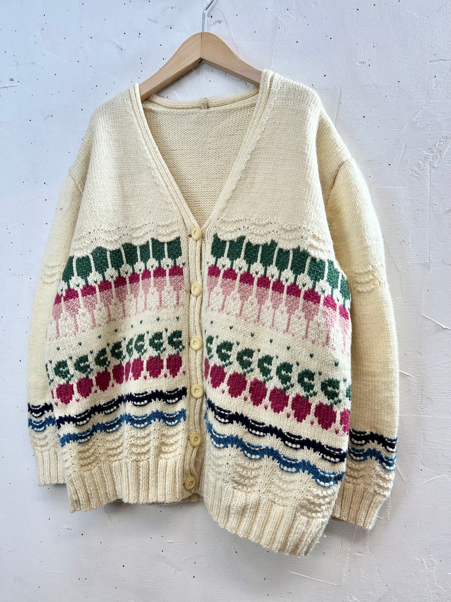 Vintage Hand Knit Cardigan [A29282]