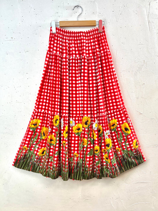 Vintage Tiered Skirt [D29935]