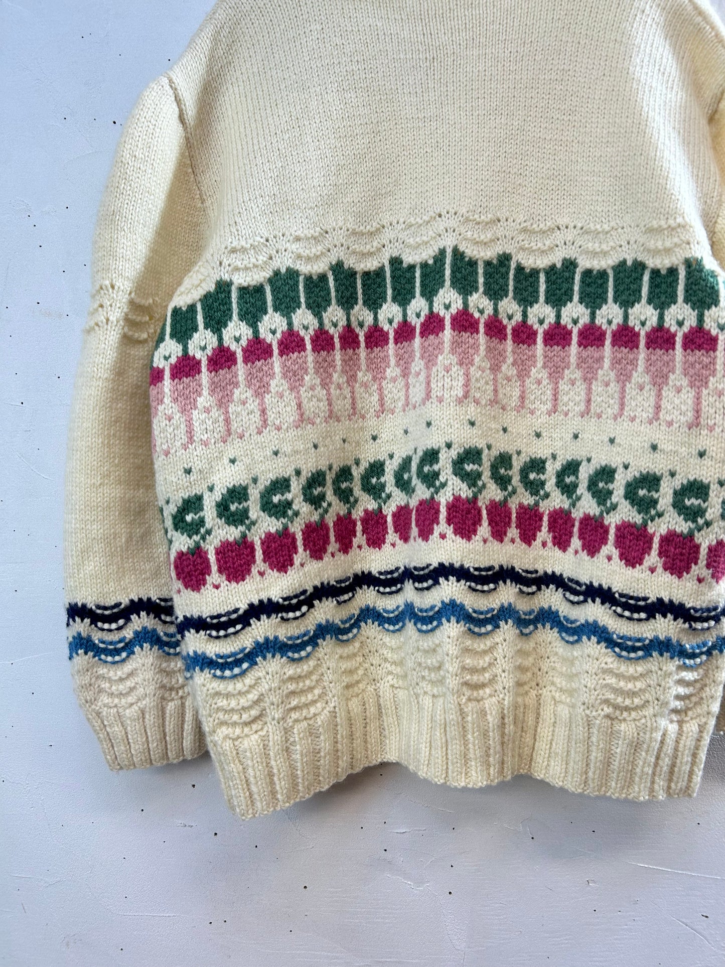 Vintage Hand Knit Cardigan [A29282]