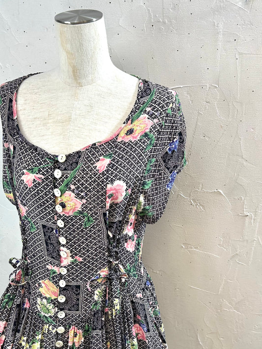 Vintage Viscose Dress [C29716]