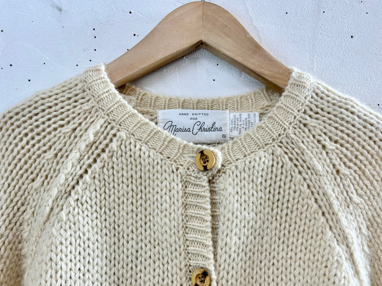 Vintage Hand Knit Cardigan [A29283]