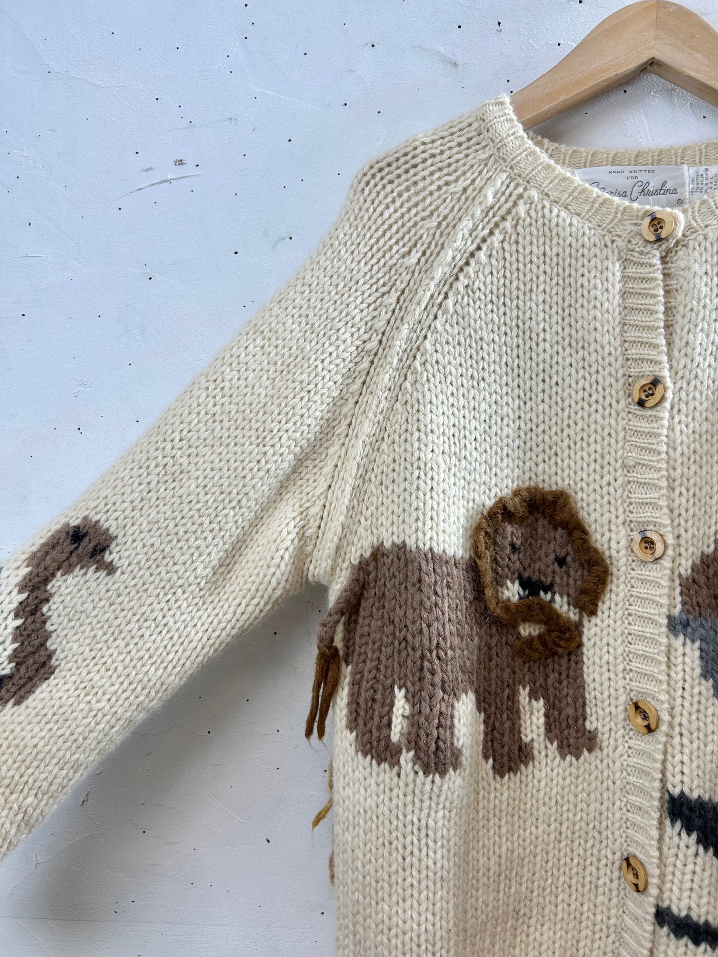 Vintage Hand Knit Cardigan [A29283]