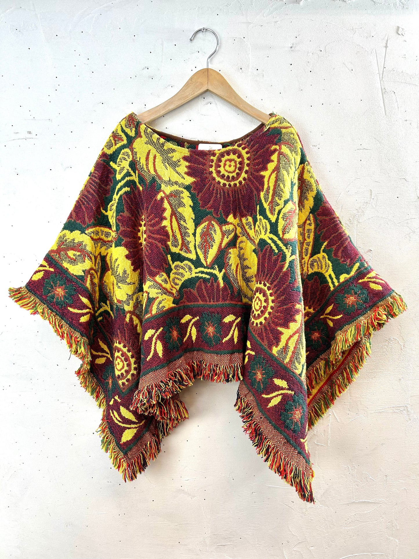 Vintage Rug Poncho [B29506]