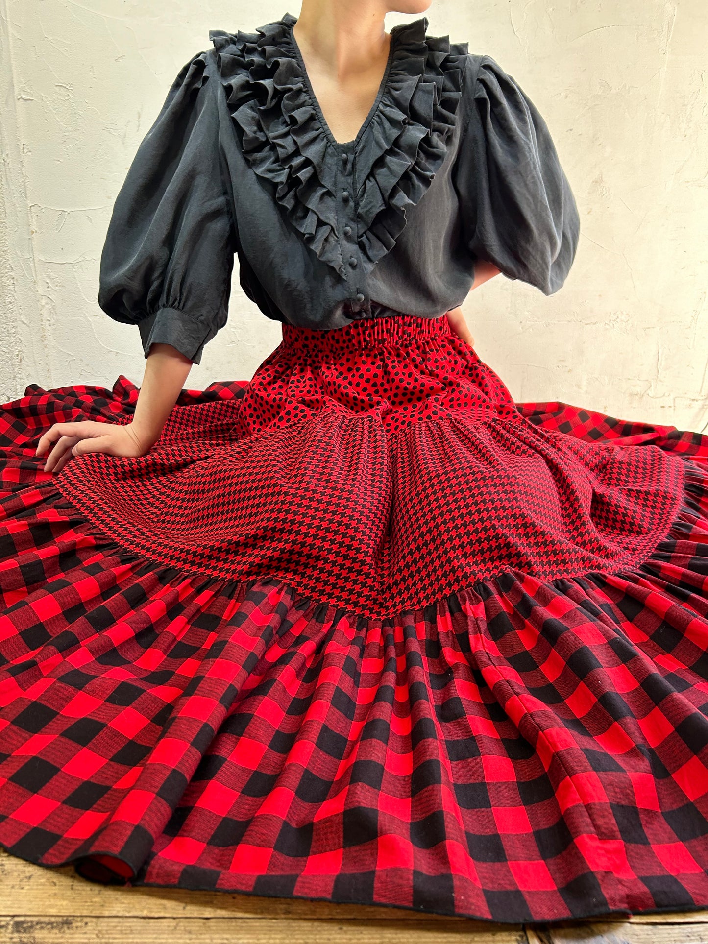 Vintage Tiered Skirt [C26506]