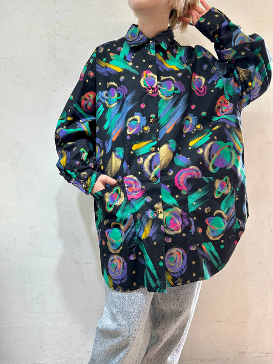 Vintage Galaxy Pattern Shirt [D26950]