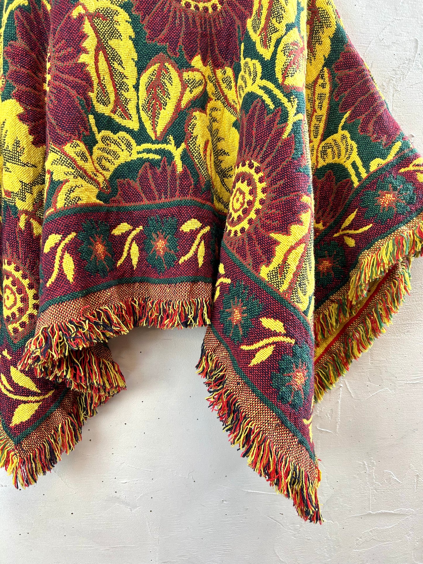 Vintage Rug Poncho [B29506]