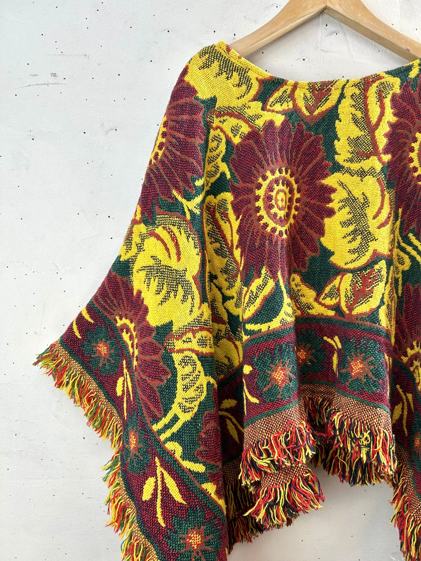Vintage Rug Poncho [B29506]